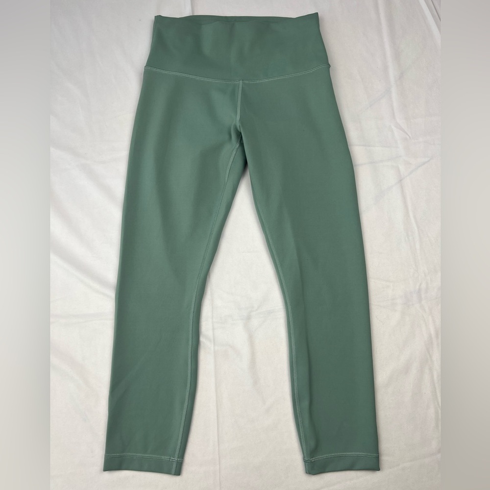 Lululemon Wunder Train Contour Fit High-Rise Crop 23" Misty Glade Size 8 - Picture 2 of 5